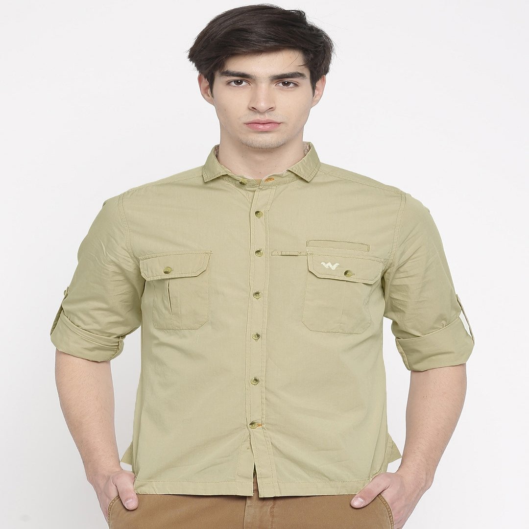 WILDCRAFT FS SOLID SHIRT-BEIGE-XXL - Stepin Adventure #