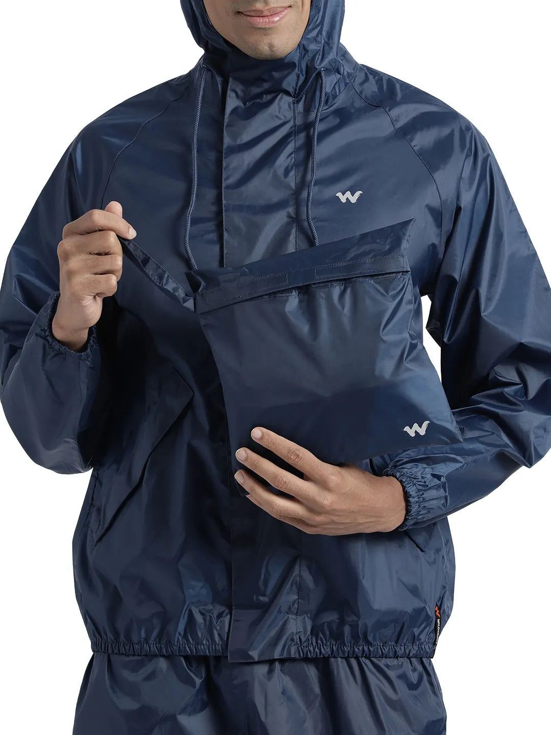 WILDCRAFT CHEATER RAIN SUIT PLUS-NAVY BLUE-XL