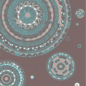 4FUN MULTIFUNCTIONAL SCARF POLARTEC-MANDALA /BROWN