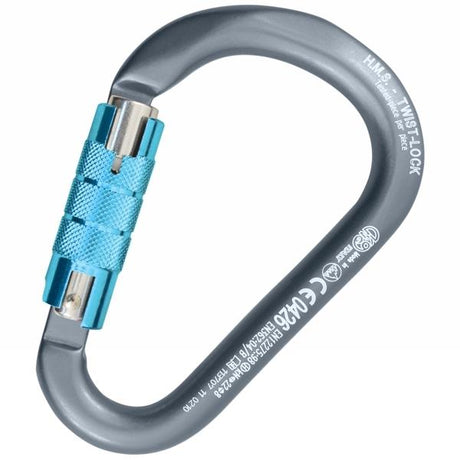 KONG HMS NAPIK TWIST LOCK CARABINER BLUE - Stepin Adventure