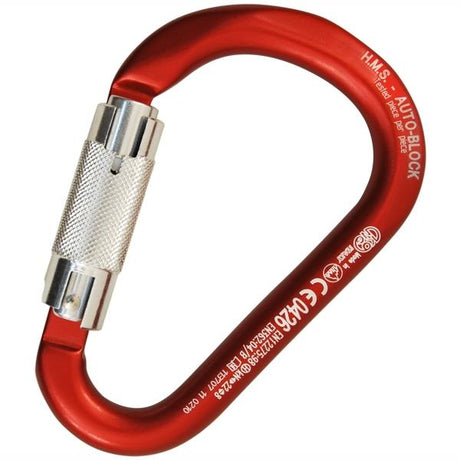 KONG HMS ALU AUTO BLOCK CARABINER-GREY - Stepin Adventure