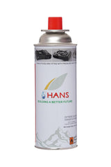 HANS BUTANE GAS CARTRIDGE 250GM PIN STYLE