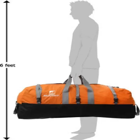 WILDCRAFT BLACK HOLE DUFFEL BAG ORANGE - Stepin Adventure