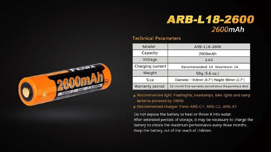 FENIX ARB-L18-2600MAH BATTERY