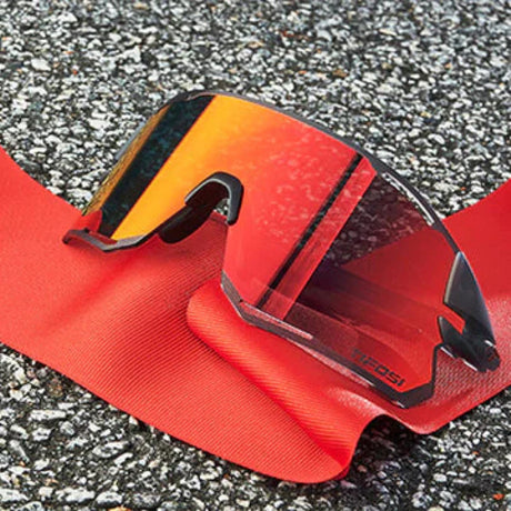 TIFOSI RAIL RACE SATIN VAPOR CLARION RED SUNGLASS
