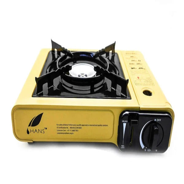 HANS PORTABLE STOVE DUAL OPERATION YELLOW