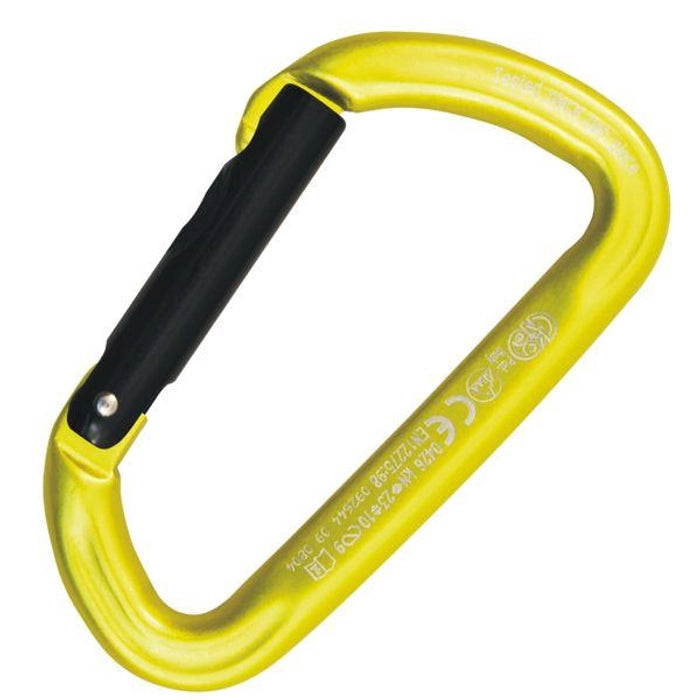 KONG TRAPPER ALU STRAIGHT CARABINER-YELLOW