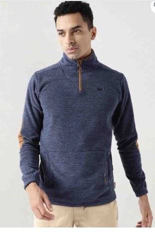 WILDCRAFT MENS ZIP HOOD SWEAT SHIRT-MEL - Stepin Adventure