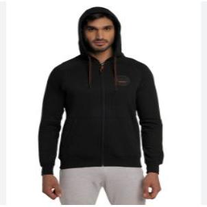 WILDCRAFT MEN ZIP HOODIE SWEATER-BLACK-L - Stepin Adventure