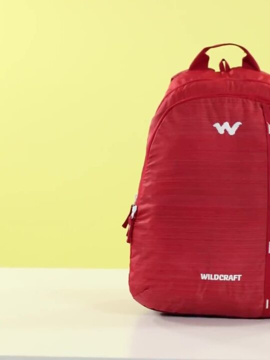 WILDCRAFT 1 FLARE UNISEX SCHOOL BAG-RED - Stepin Adventure