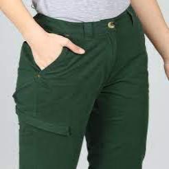 WILDCRAFT WOMEN CAMPING PANT-GREEN-L