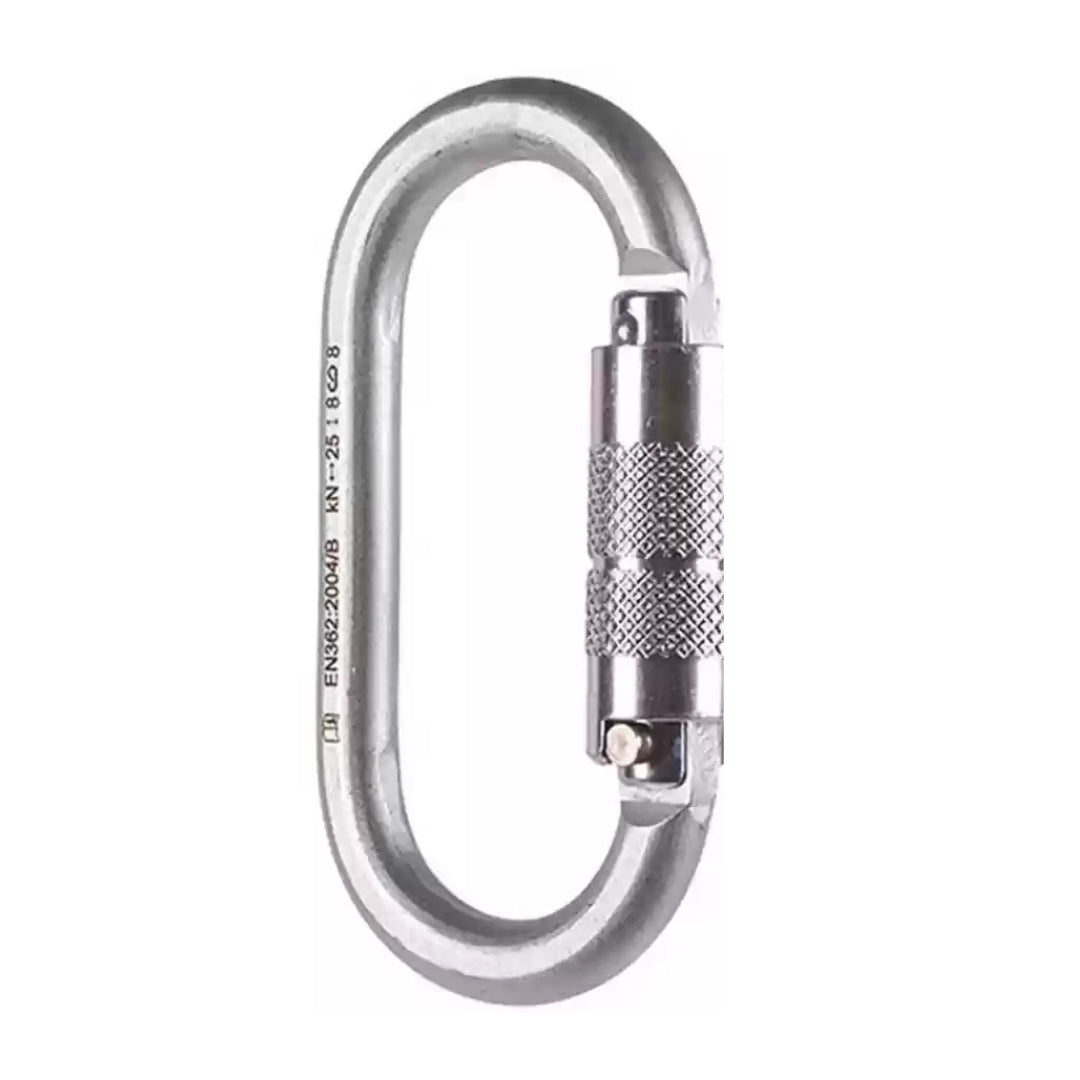 ROCK EMPIRE STEEL OVAL TWIST LOCK CARABINER