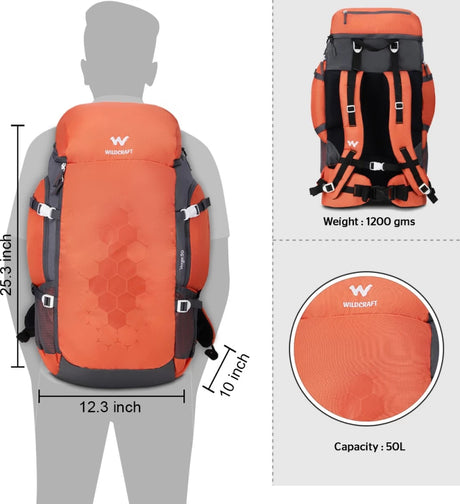 WILDCRAFT VERGE 50 BAG ORANGE - Stepin Adventure