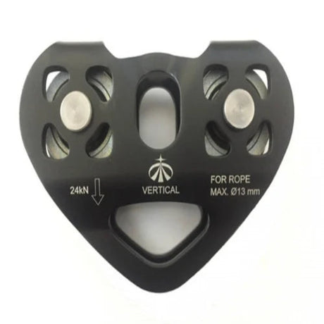 VERTICAL TANDEM DOUBLE PULLEY 24KN-BLACK
